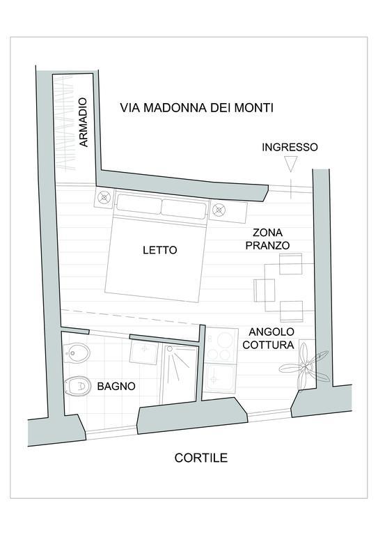 Madonna Dei Monti Apartman Róma Kültér fotó